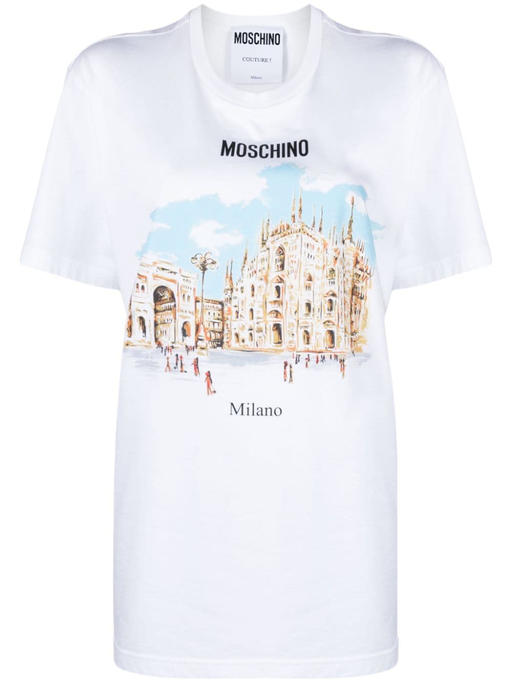 Moschino illustration-print organic cotton T-shirt