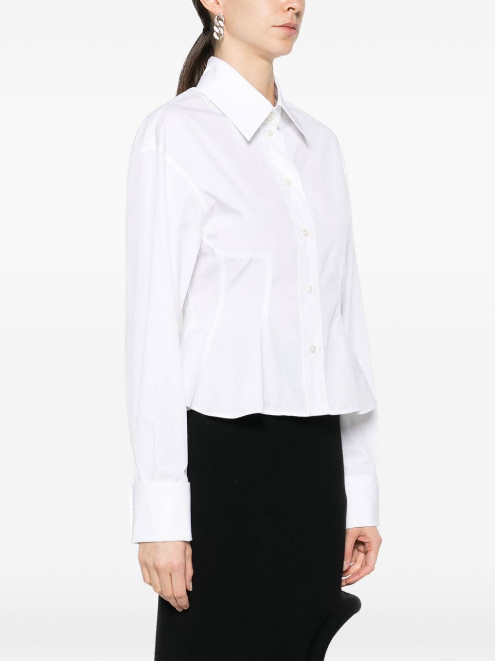 Stella McCartney peplum-waist cotton shirt - Image 3