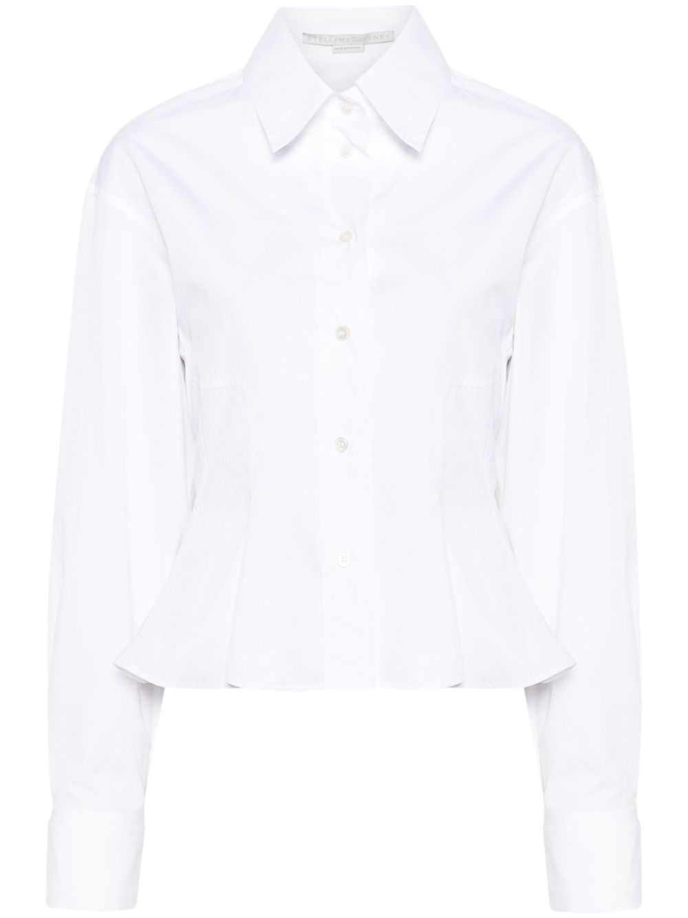 Stella McCartney peplum-waist cotton shirt