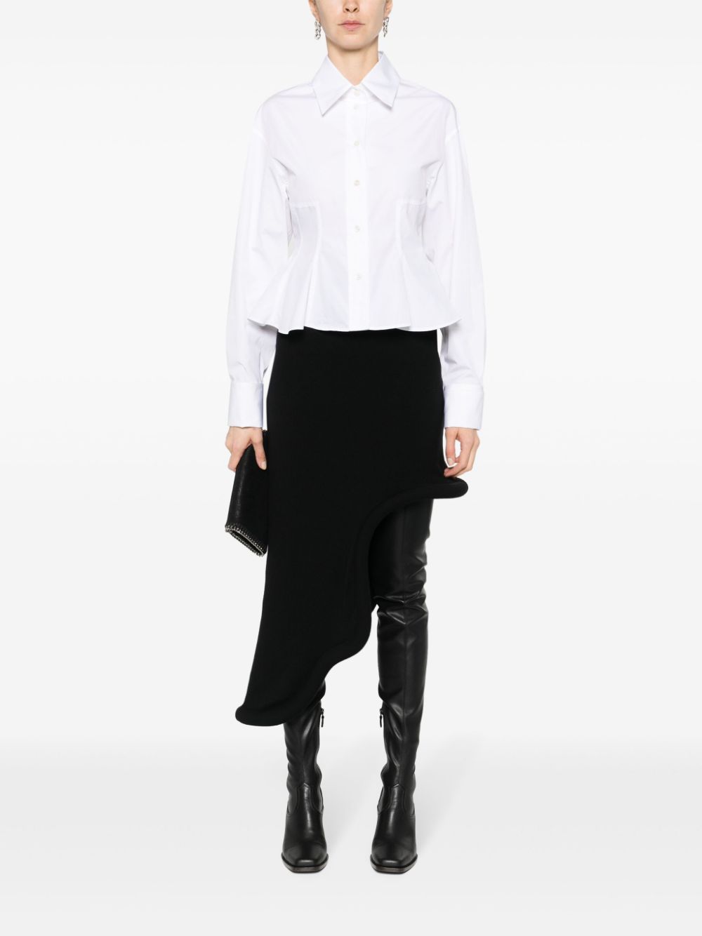 Stella McCartney peplum-waist cotton shirt - Image 2
