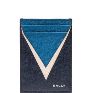 Bally logo-stamp leather cardholder