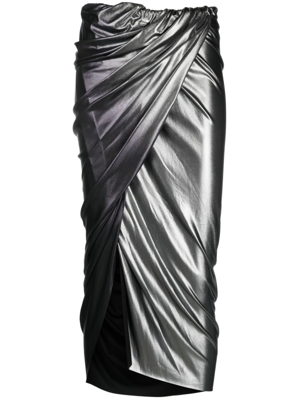 Rick Owens Lilies ombré-effect draped midi skirt