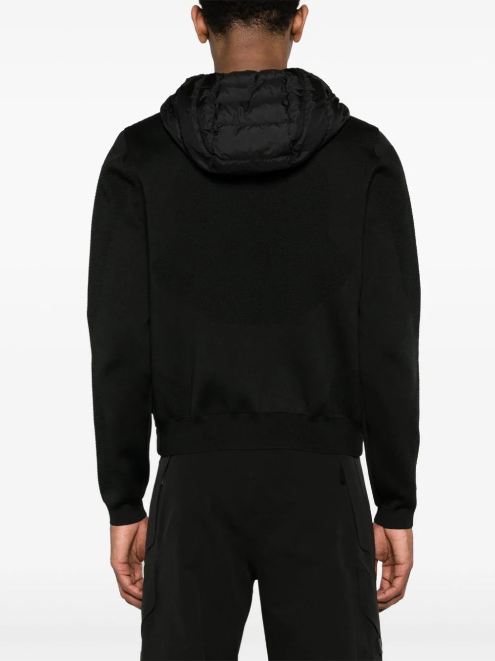 Moncler knitted-panels hooded puffer jacket - Image 4
