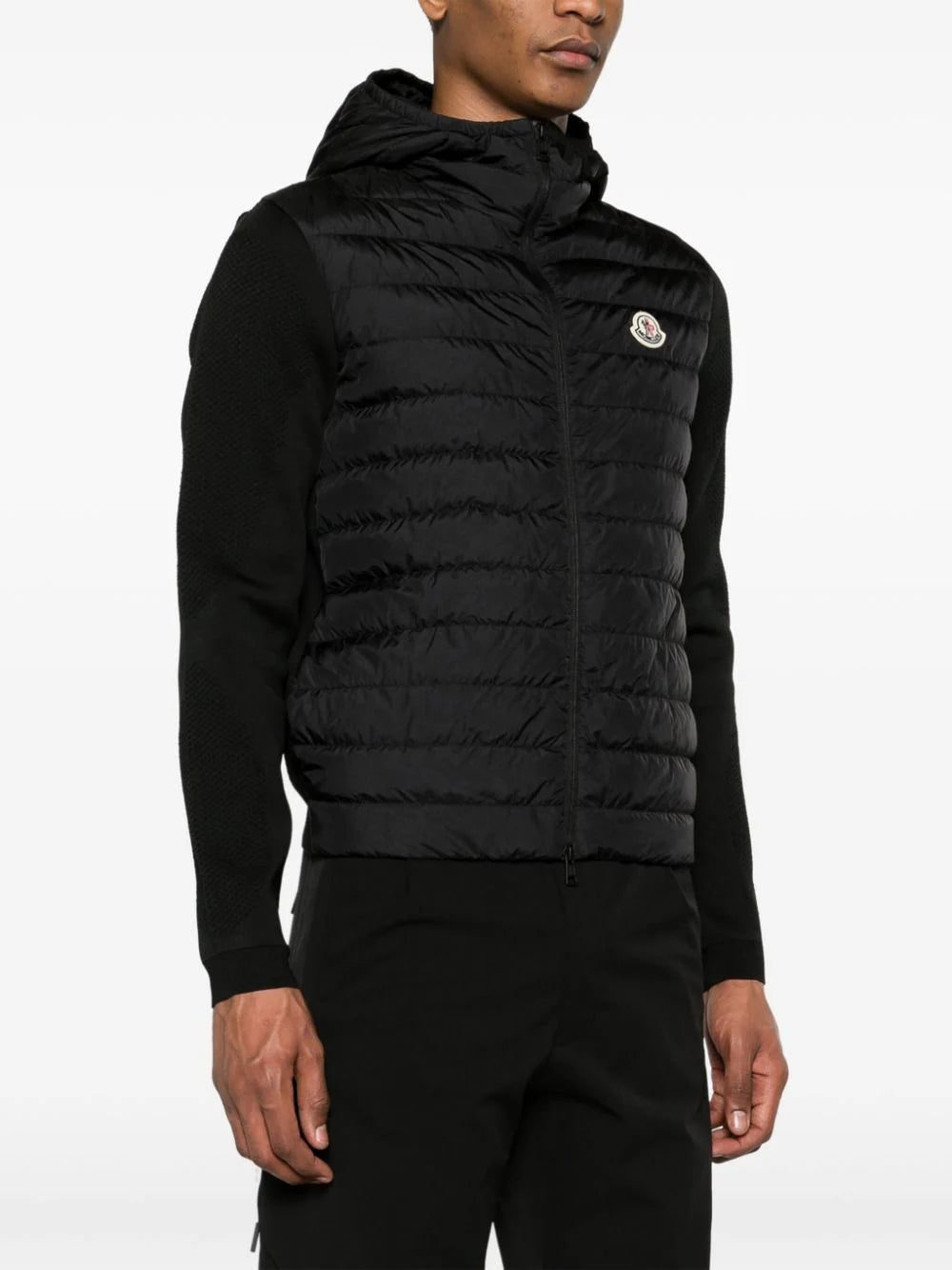 Moncler knitted-panels hooded puffer jacket - Image 3