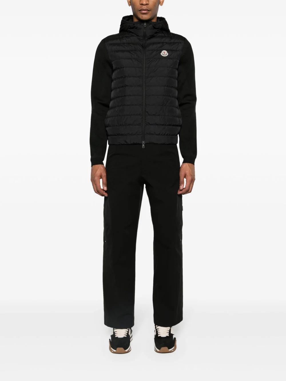 Moncler knitted-panels hooded puffer jacket - Image 2