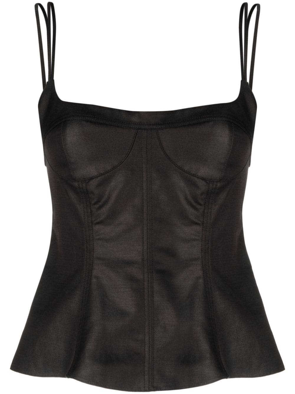Stella McCartney corset-style peplum tank top