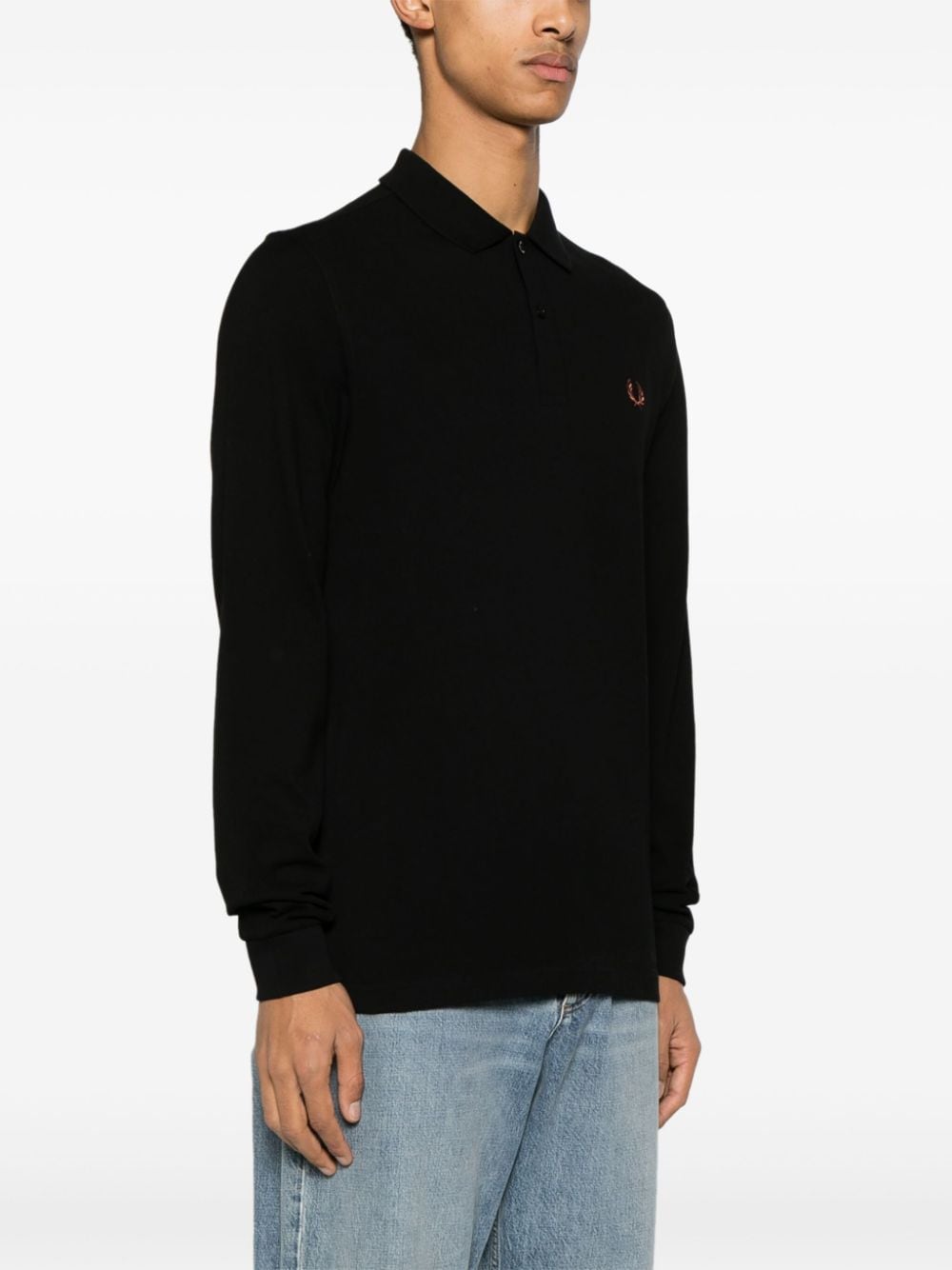 Fred Perry logo-embroidered cotton polo shirt - Image 3