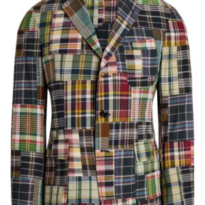 Polo Ralph Lauren plaid patchwork blazer
