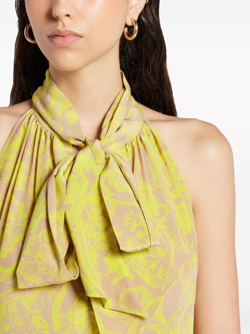 Versace Barocco silk minidress - Image 2