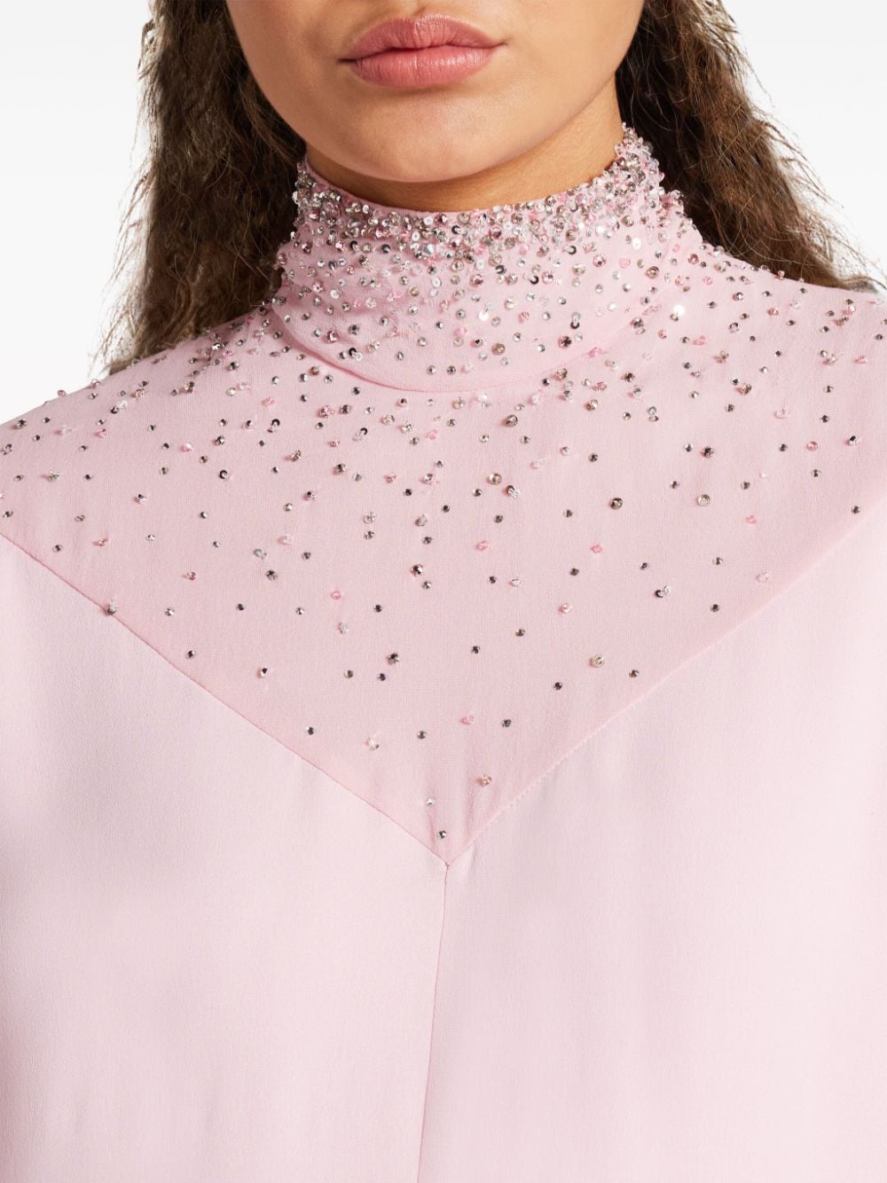 Versace crystal-embellished silk gown - Image 4