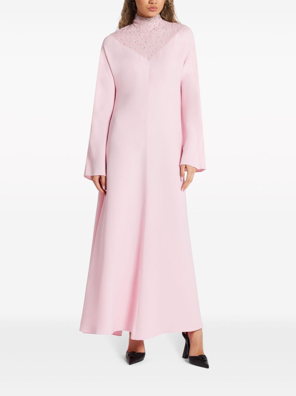 Versace crystal-embellished silk gown - Image 3