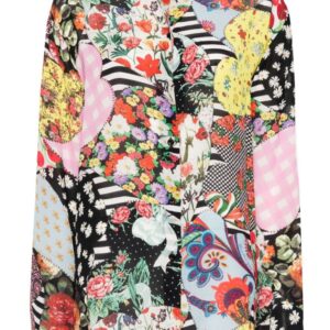 Moschino abstract-pattern print spread-collar shirt