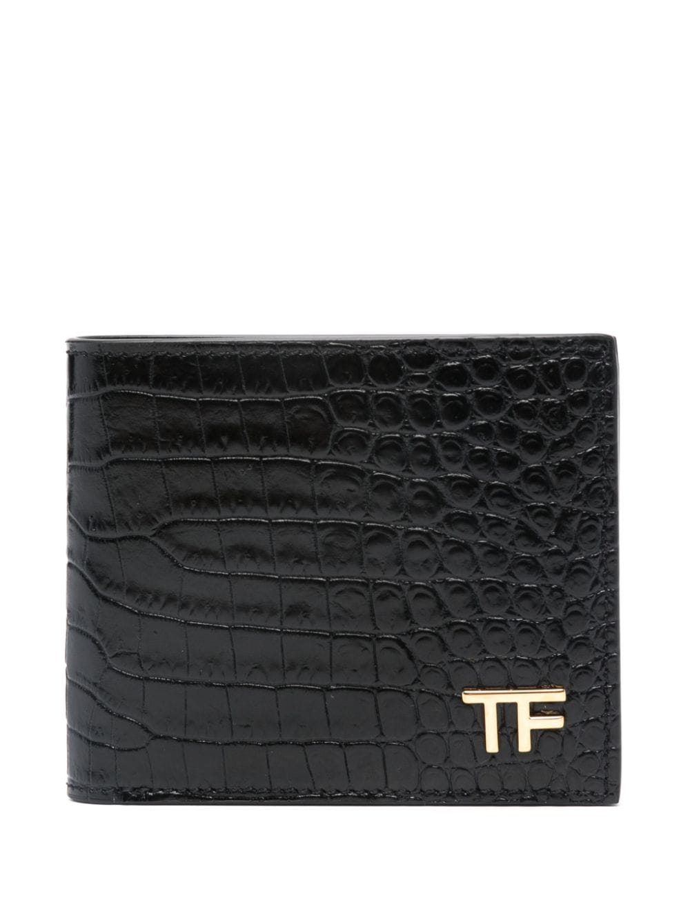 TOM FORD logo-plaque leather wallet
