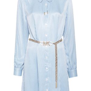 Michael Michael Kors striped belted maxi dress