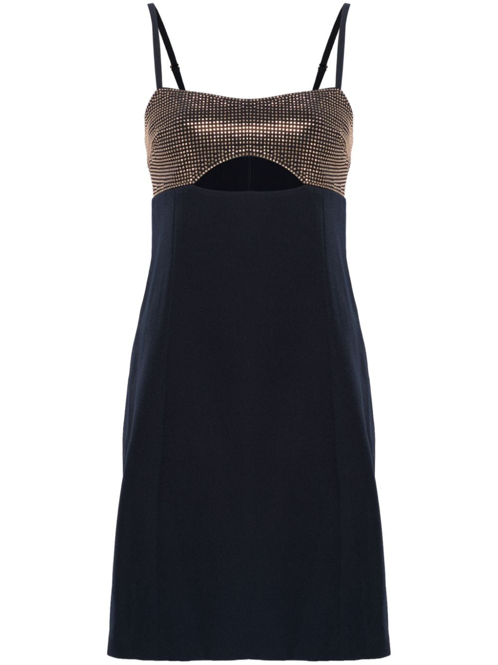 Michael Michael Kors rhinestoned cut-out mini dress