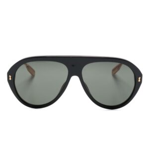 Gucci Eyewear logo-engraved navigator-frame sunglasses