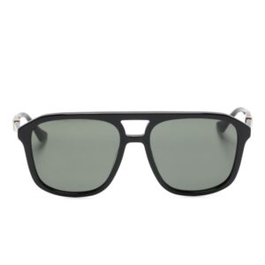Gucci Eyewear Web-detailed navigator-frame sunglasses