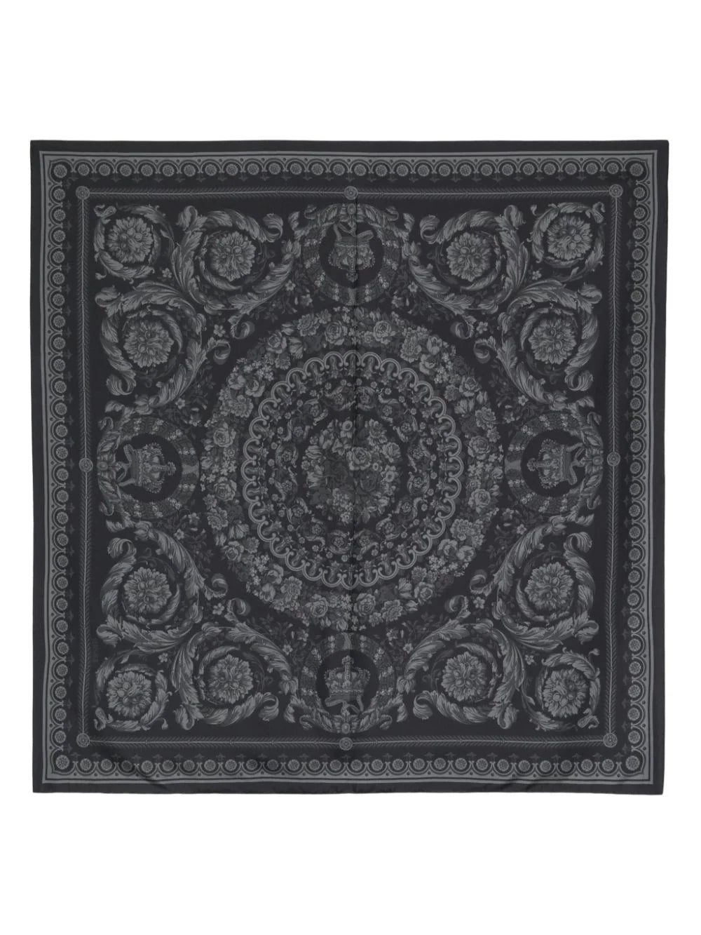 Versace Barocco-print silk scarf