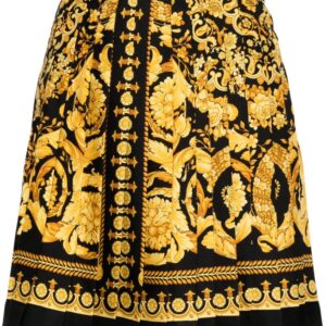 Versace  Barocco-print silk miniskirt