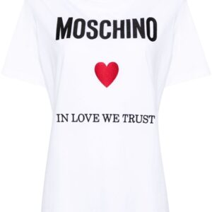 Moschino In Love We Trust cotton T-shirt