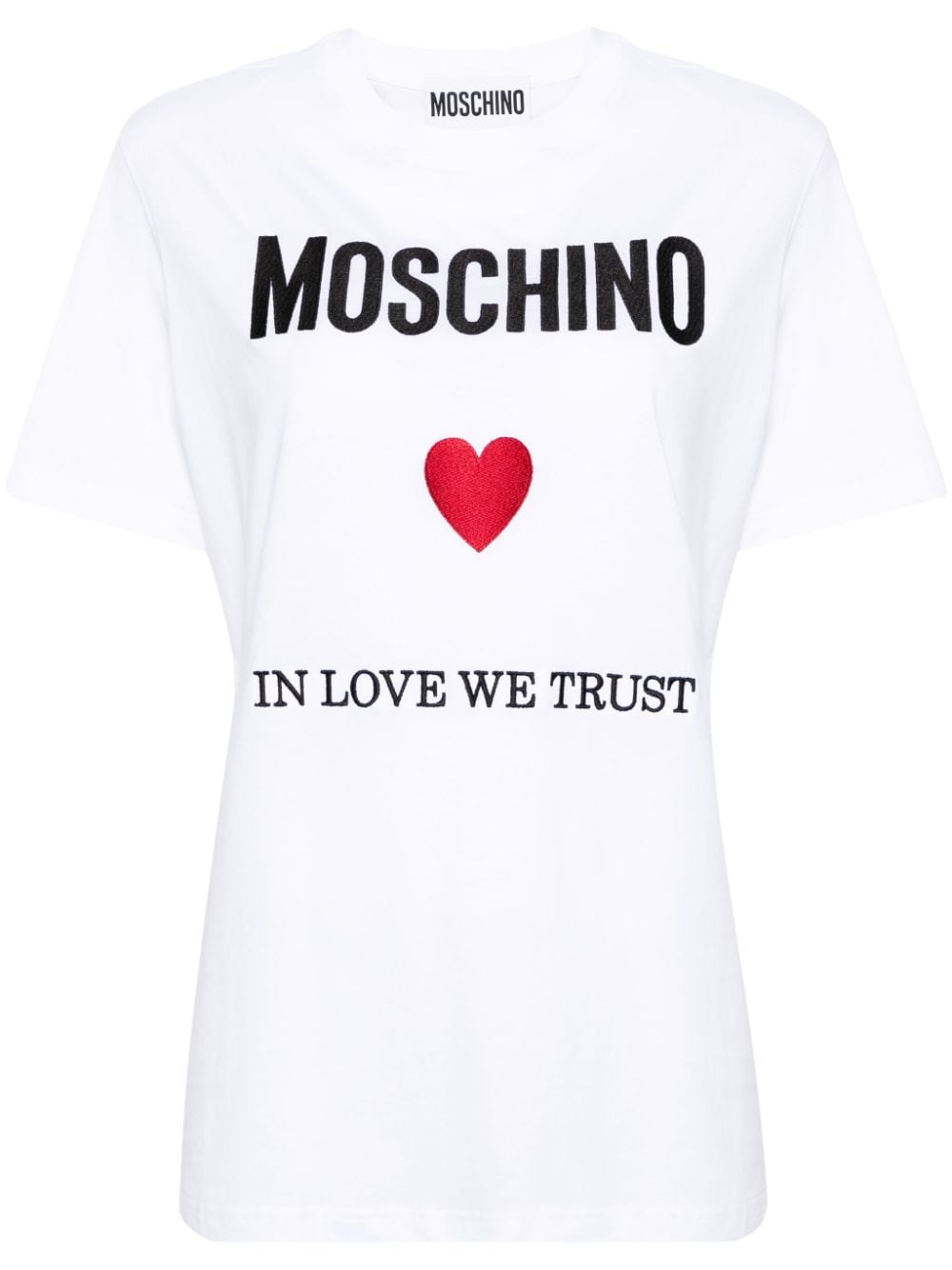 Moschino In Love We Trust cotton T-shirt