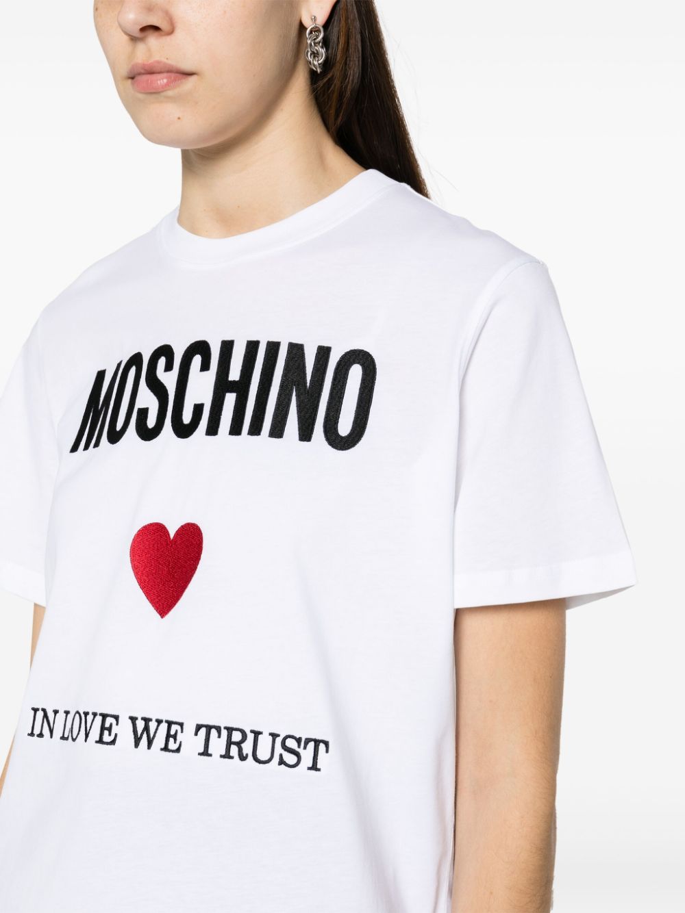Moschino In Love We Trust cotton T-shirt - Image 5