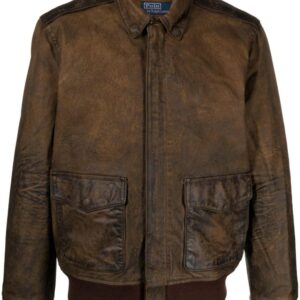 Polo Ralph Lauren zip-up suede bomber jacket