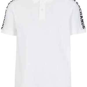 Armani Exchange logo-print cotton polo shirt