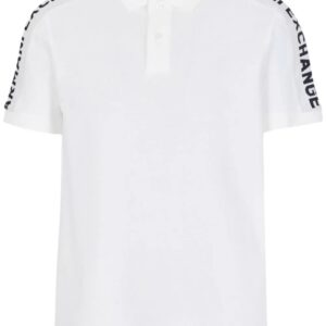 Armani Exchange  logo-print cotton polo shirt