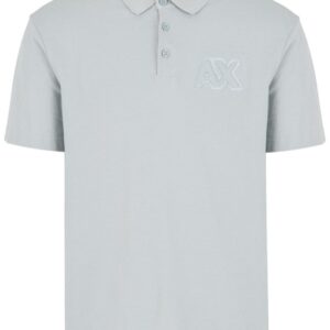 Armani Exchange raised-logo cotton polo shirt