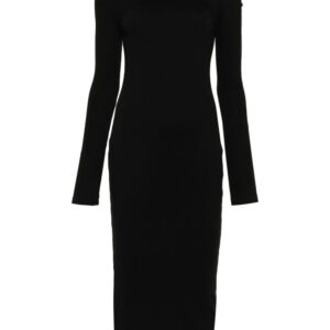 Off-White Off Stamp Rib Round dress