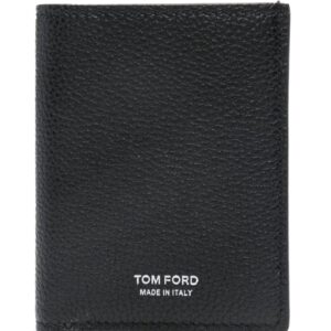 TOM FORD logo-print leather cardholder