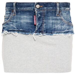 DSQUARED2 panelled denim miniskirt