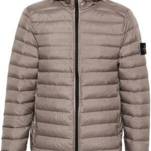 Stone Island  Compass-patch hooded padded jacket