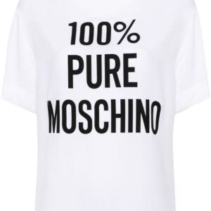 Moschino slogan-print blouse