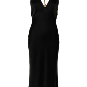 Moschino chain-link detailed midi dress