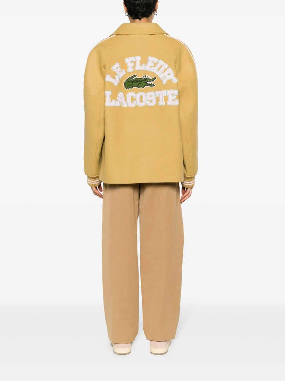 Lacoste x Le Fleur logo-patches varsity jacket - Image 3