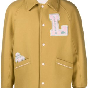 Lacoste x Le Fleur logo-patches varsity jacket