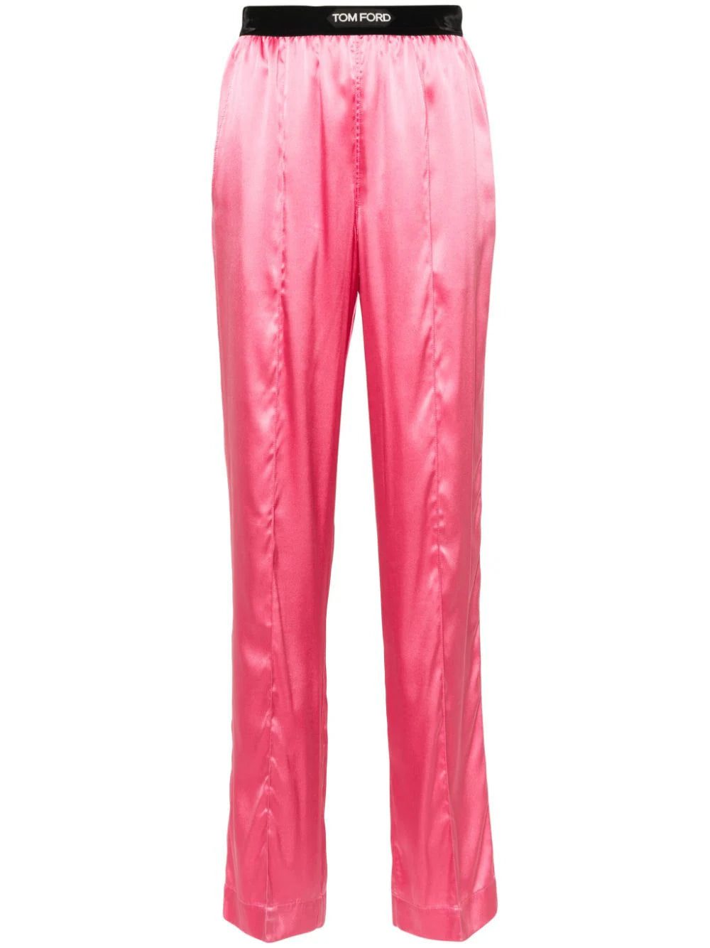 TOM FORD straight-leg silk trousers