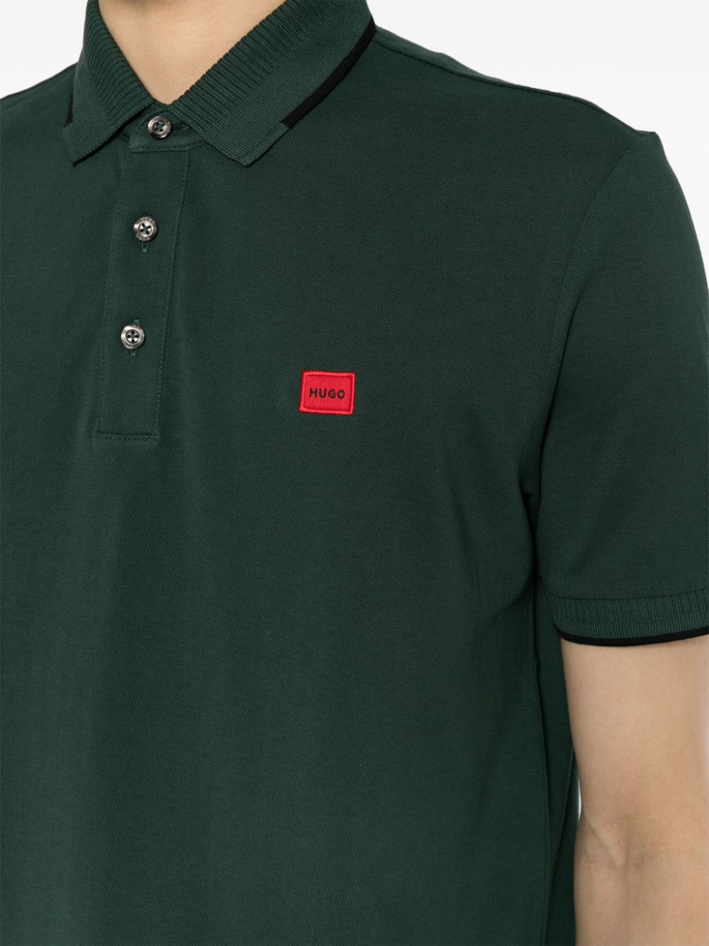 HUGO Deserino 232 cotton-pique polo shirt - Image 5