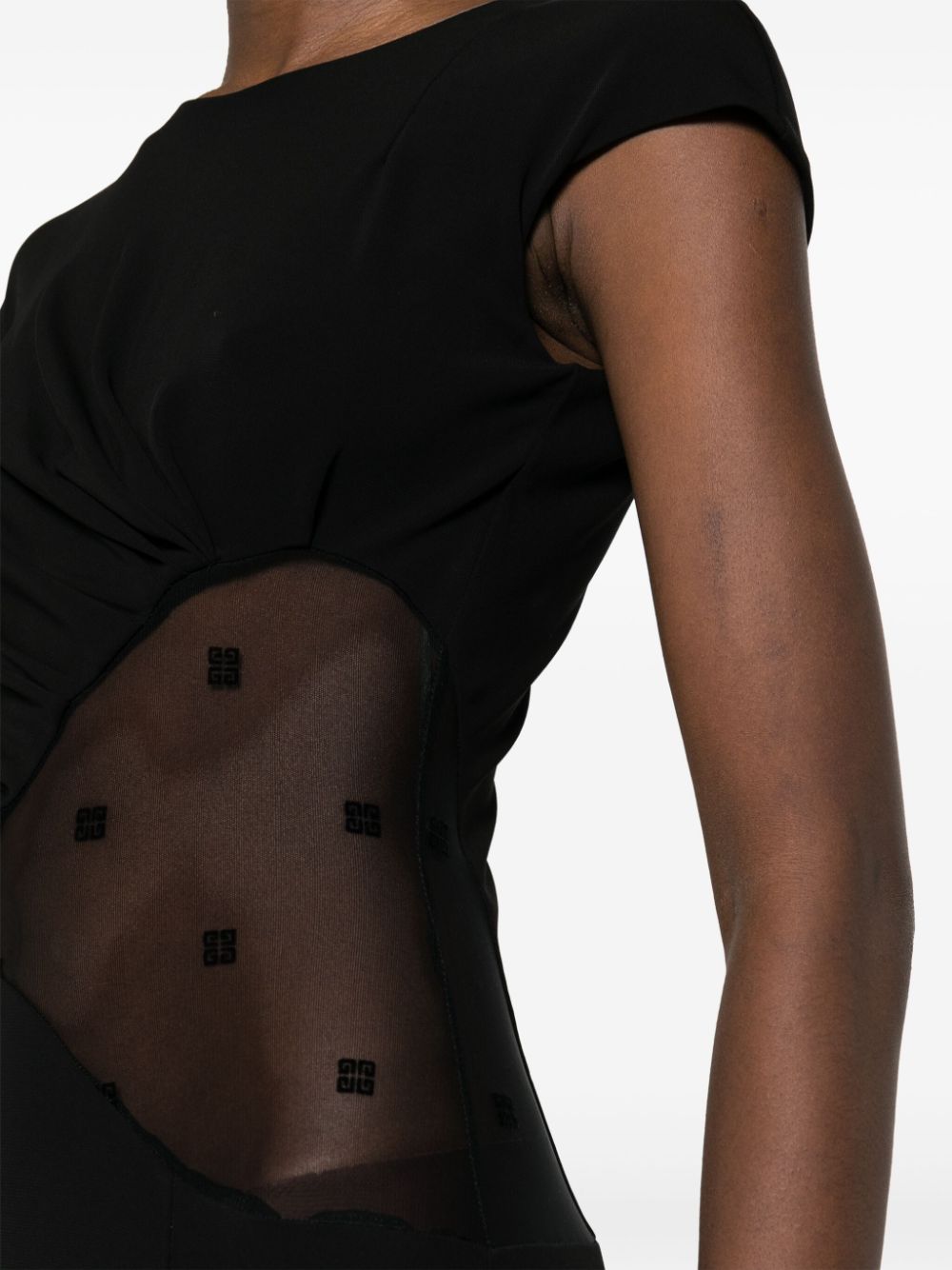 Givenchy panelled crepe midi dress - Image 2