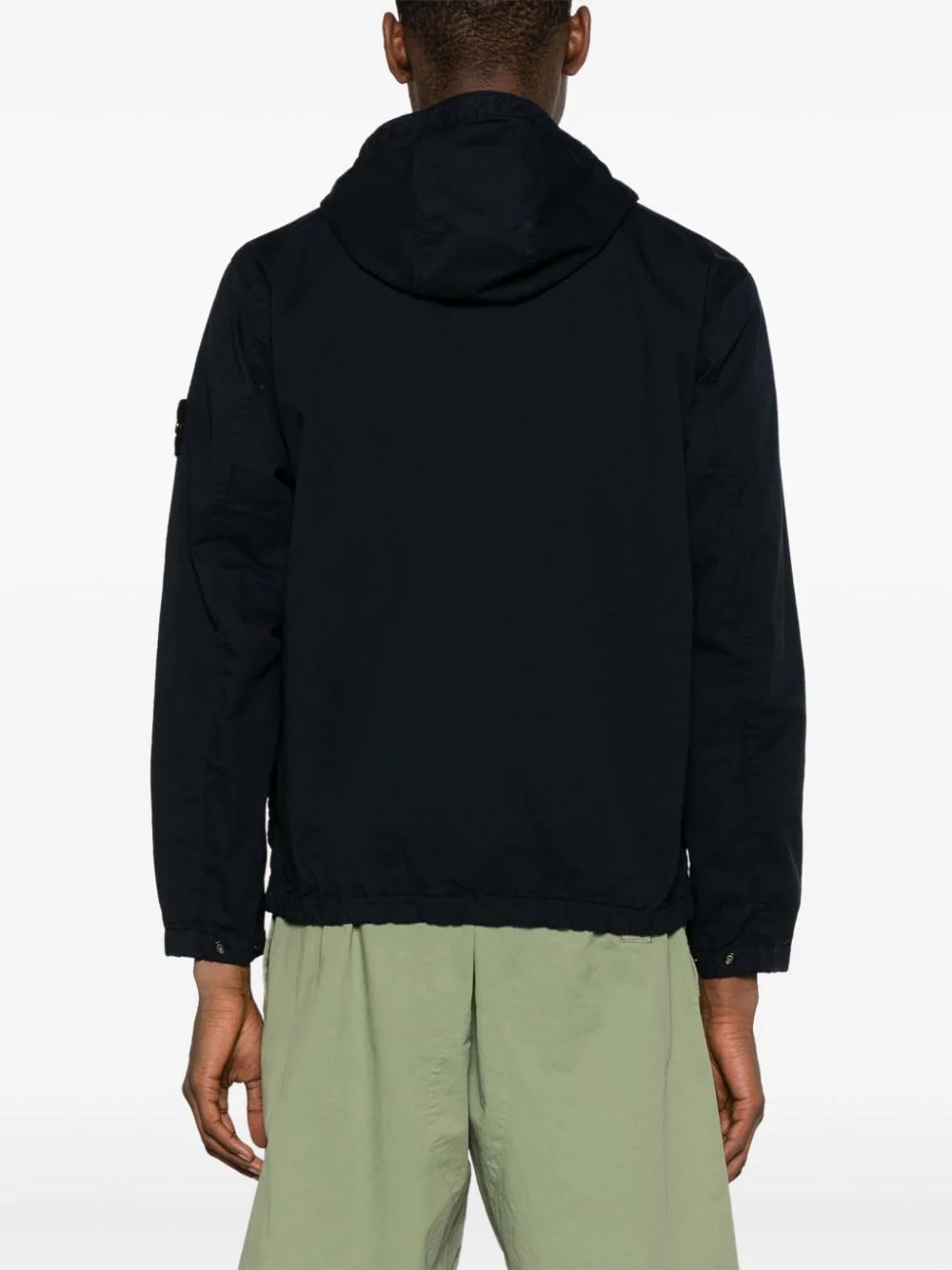 Stone Island Compass-appliqué hooded jacket - Image 4