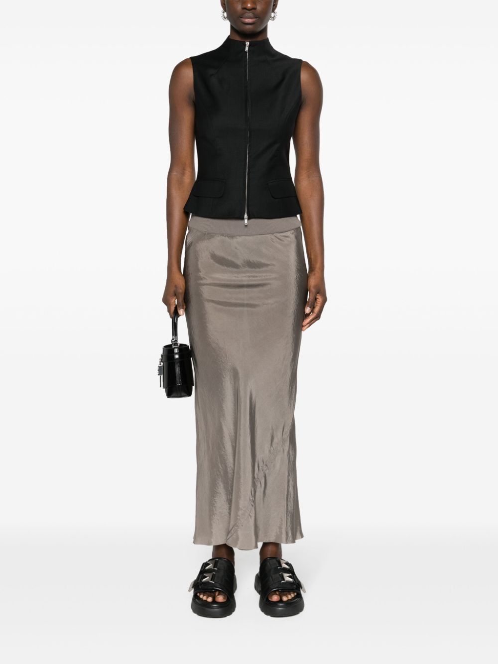 Rick Owens Calf Bias midi skirt - Image 2