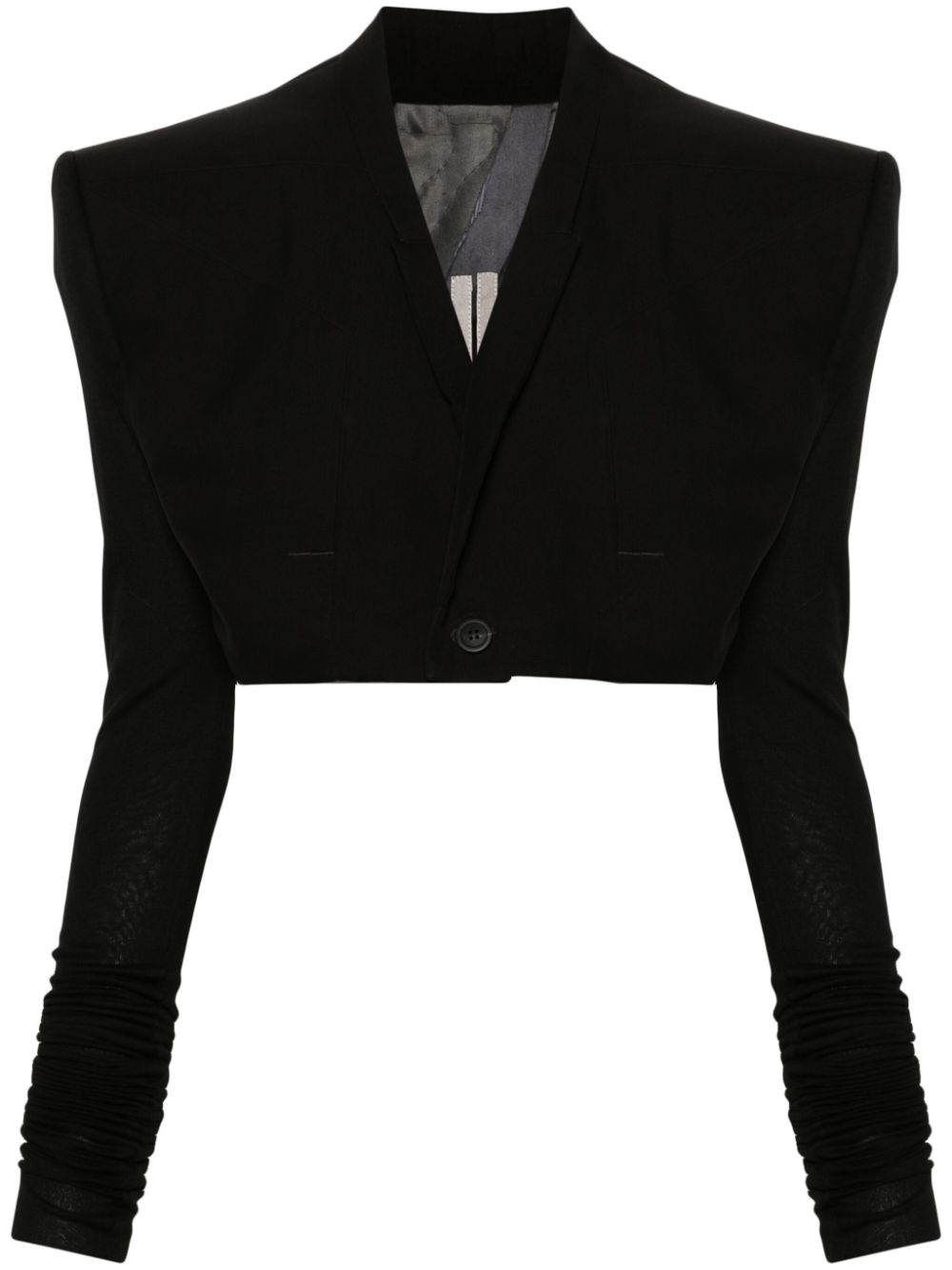 Rick Owens Cobra Micro Tatlin cropped blazer