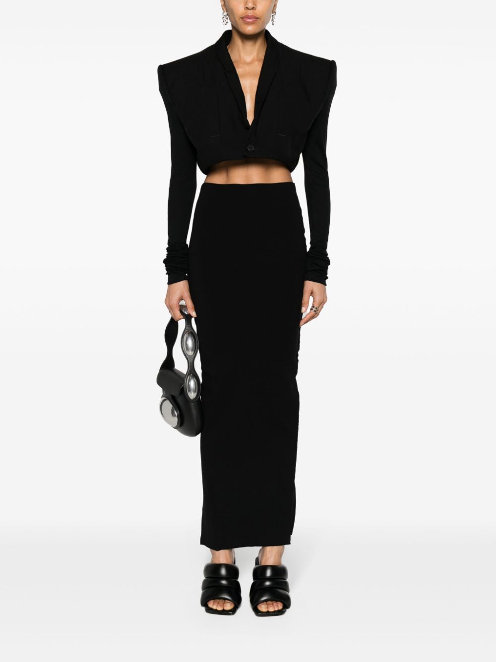 Rick Owens Cobra Micro Tatlin cropped blazer - Image 2