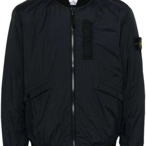 Stone Island  Compass-patch zipped bomber jacket