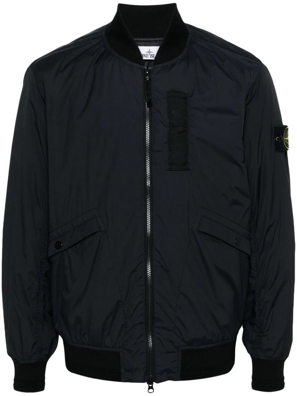 Stone Island Compass-patch zipped bomber jacket