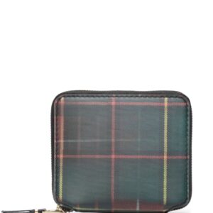 Comme Des Garçons lenticular-effect tartan wallet