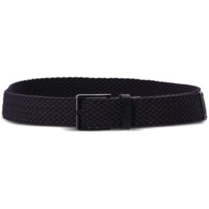 Louis Vuitton logo-debossed interwoven belt