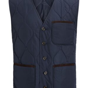 Polo Ralph Lauren suede-trim quilted gilet